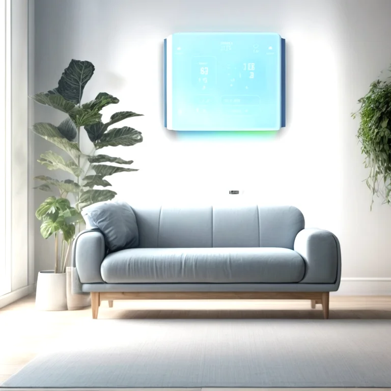 AI-Klimaanlage integriert in Wohnumgebung